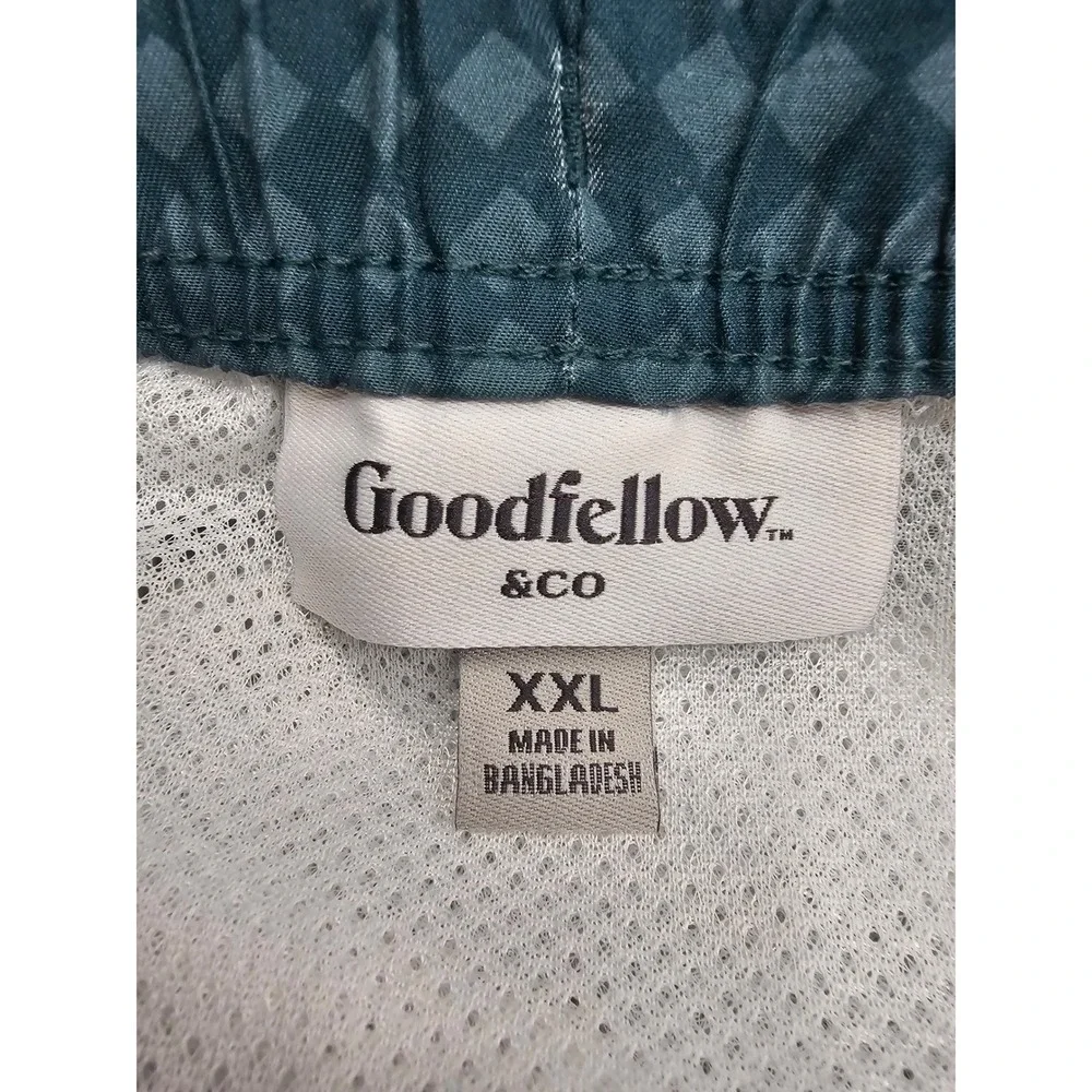 Goodfellow & Co Mens Teal Diamond‎ Checkered 5